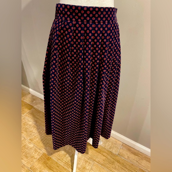 Parson Pleated Skirt - Nantucket Navy Corduroy